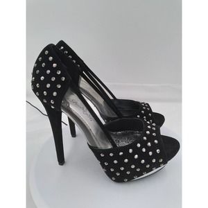 NIB Society 86 Baha open toe 5 1/2" spike size 8.5